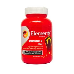 Elements Immuno-3 Plus 60 Capsules – Extra Potency & Antioxidant Support for Strong Immunity