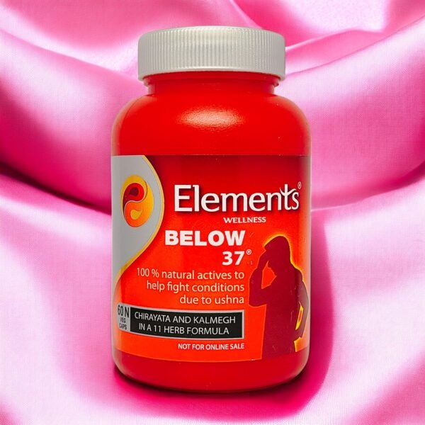 Elements Below-37 60 Capsules – Ayurvedic Support for Fever & Immunity Balance - Image 2