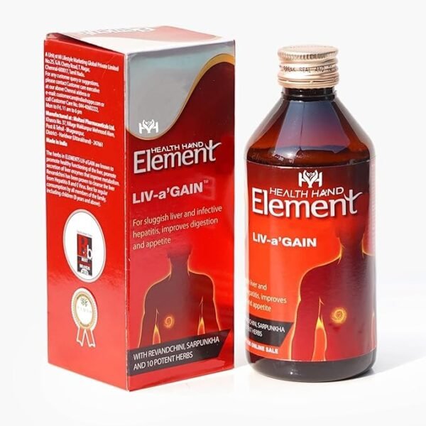 Elements Liv-a'Gain Liquid 200ml – Ayurvedic Liver Tonic for Detox & Digestive Health