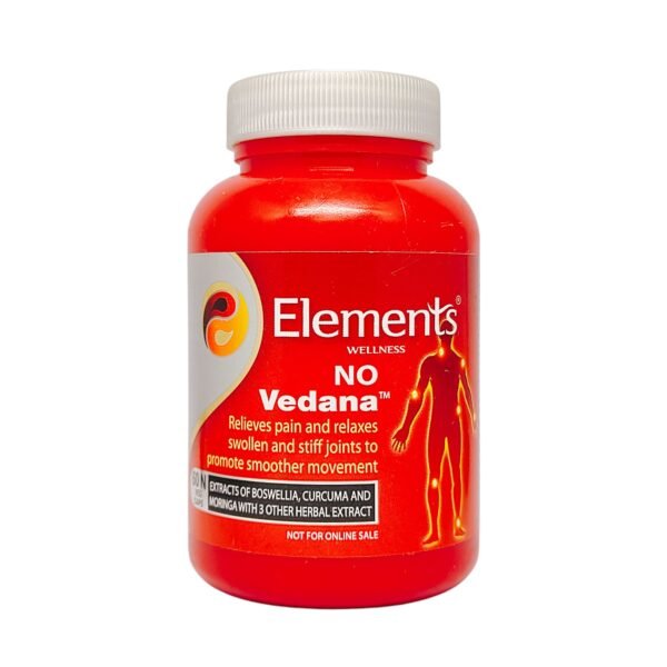 Elements No Vedana 60 Capsules – Ayurvedic Pain Relief & Joint Support