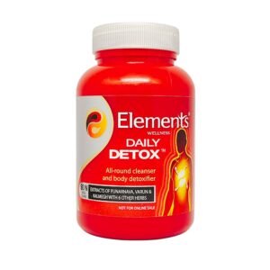 Elements Daily Detox 60 Capsules – Herbal Cleanse for Toxin Removal & Overall Elements