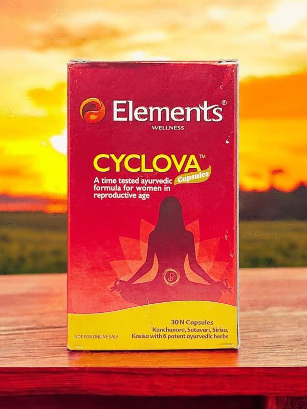 Elements Cyclova 30 Capsules – Ayurvedic Support for Menstrual Health & Hormonal Balance - Image 2