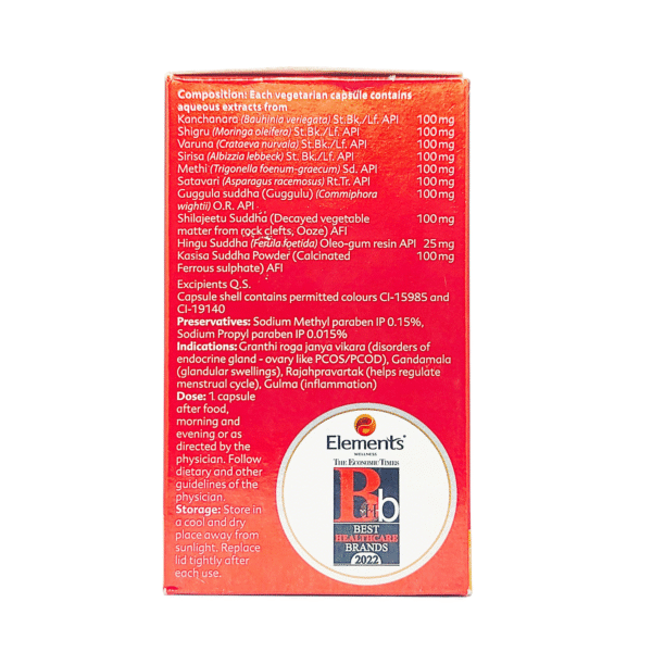 Elements Cyclova 30 Capsules – Ayurvedic Support for Menstrual Health & Hormonal Balance - Image 4