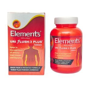 Elements Uri Flush-3 Plus 60 Tablets – Ayurvedic Support for Kidney Health & Uric Acid Balance
