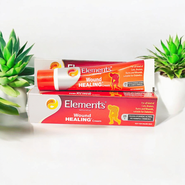 Elements Wound Healing Cream 25g – Ayurvedic Formula for Fast & Natural Wound Recovery - Image 3