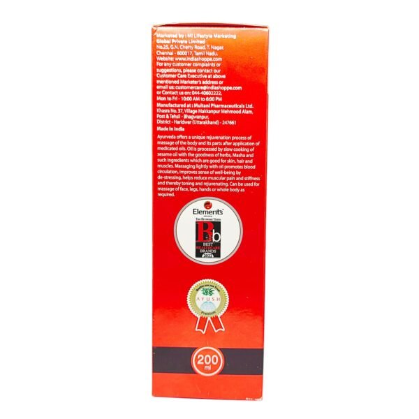 Elements CHAMPI Champion Taila 200ml – Ayurvedic Herbal Oil for Strong & Healthy Hair - Image 3
