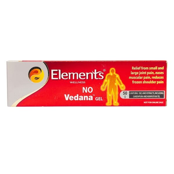 Elements No Vedana Gel 50g – Ayurvedic Pain Relief Gel for Joints & Muscles - Image 2