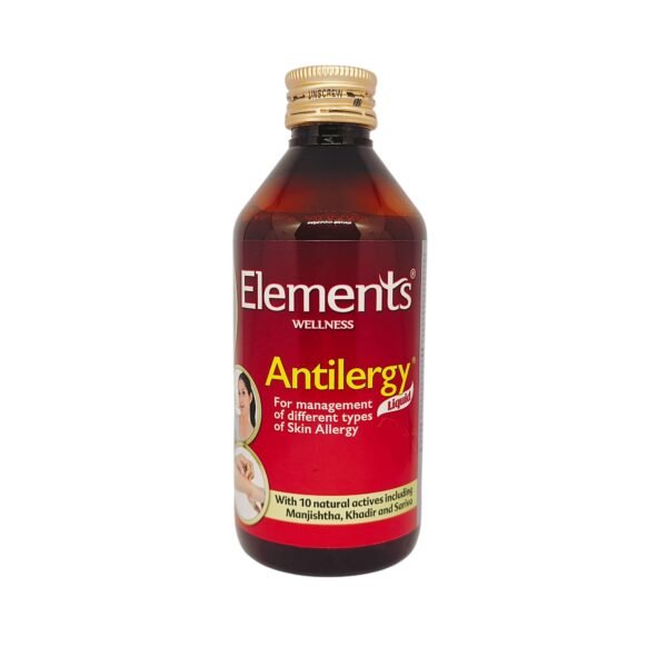 Elements Antilergy Liquid 200ml – Ayurvedic Formula for Skin Allergy Relief & Prevention - Image 5