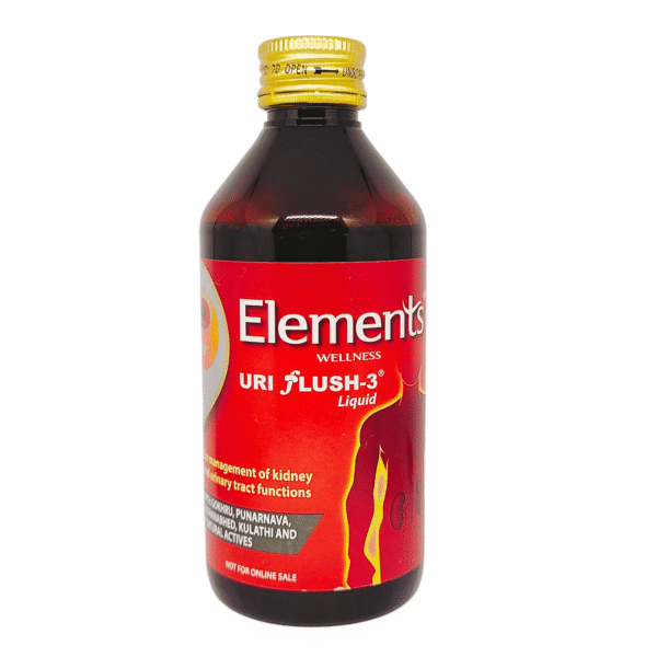 Elements Uri Flush-3 Liquid 200ml – Ayurvedic Support for Kidney Health & Uric Acid Balance