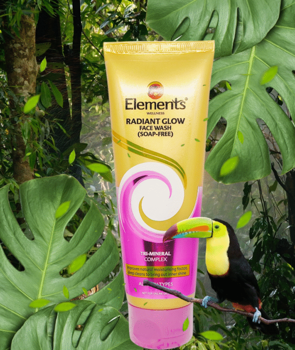 Elements Radiant Glow Face Wash 100g – Herbal Cleanser for Bright & Glowing Skin - Image 2