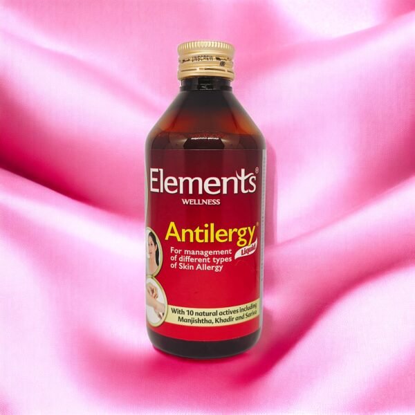Elements Antilergy Liquid 200ml – Ayurvedic Formula for Skin Allergy Relief & Prevention - Image 2